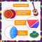 35PCS Cinco De Mayo Hanging Decorations Set – Colorful Fiesta Paper Fans, Pom Poms, Swirls & Banners for Mexican Party Backdrops & Taco Night Decor